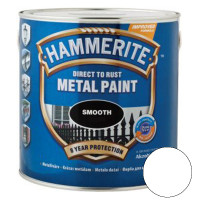 Фарба HAMMERITE для металу гладка, Smooth (біла), 2,5 л