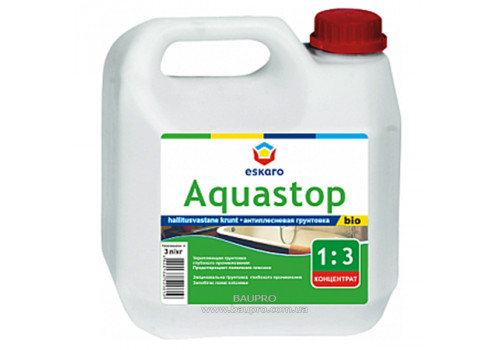 Ґрунт-концентрат ESKARO Aquastop Bio, антицвілевий (1:5), 3 л