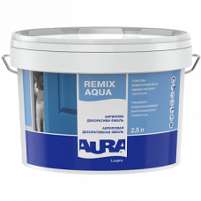 Емаль AURA Luxpro Remix Aqua акрилова водорозріджувана, 2,5 л