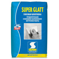 Шпаклівка SEMIN SUPER GLATT гіпсова фінішна (біла), 25 кг