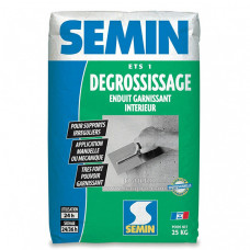 Шпаклевка SEMIN ETS 1 DEGROSSISSAGE стартовая для ручного и машинного нанесения, 25 кг