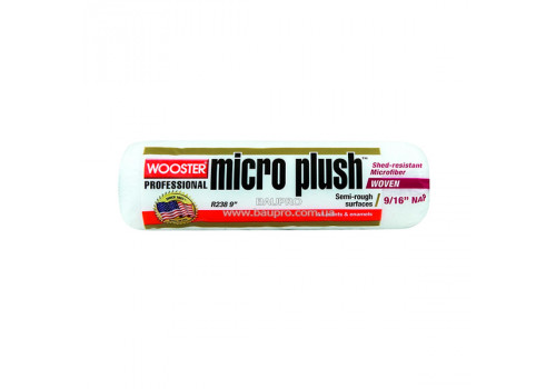 Валик WOOSTER из микрофибры для краски Micro Plush, 9'', ворс 9/16''