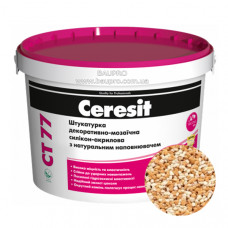 Штукатурка CERESIT CT 77 PERSIA 3 декоративно-мозаичная полимерная (зерно 1,4-2,0 мм), 14 кг