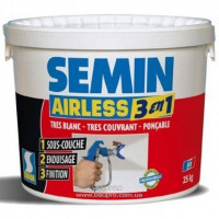 Шпаклівка SEMIN AIRLESS 3 EN 1 фінішна безповітряного розпилення, 25 кг