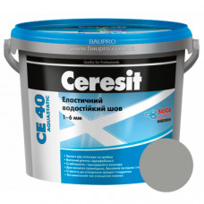Затирка CERESIT CE 40 Aquastatic 10 (светло-серая), 5 кг