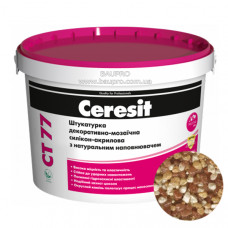 Штукатурка CERESIT CT 77 PERSIA 4 декоративно-мозаичная полимерная (зерно 1,4-2,0 мм), 14 кг