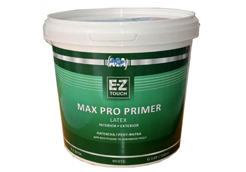 Ґрунт E-Z Max Pro Primer латексна для внутрішніх та зовнішніх робіт, 3,63 л