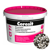 Штукатурка CERESIT CT 77 TIBET 3  декоративно-мозаичная полимерная (зерно 1,4-2,0 мм), 14 кг