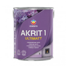 Фарба ESKARO Akrit 1 Ultimatt TR для стін та стель (глибокоматова), 0.85 л