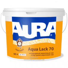 Лак AURA Aqua Lack 70 интерьерный акриловый, 10 л