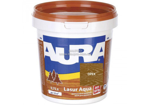 Деревозащитное средство AURA Lasur Aqua (орех), 0,75 л
