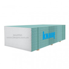 Лист гипсокартонный KNAUF влагостойкий стеновой 12,5*1200*2000 мм, (52 шт/п)