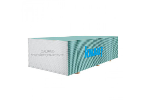 Лист гипсокартонный KNAUF влагостойкий стеновой 12,5*1200*2500 мм, (56 шт/п)