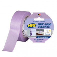 Стрічка малярна HPX 4800 для делікатних поверхонь, 38 мм*50 м, (фіолетова)