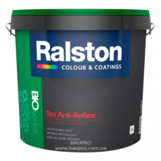 Краска RALSTON Tex Anti-Reflex 5W матовая для стен и потолков, для внутренних работ, 2,5 л