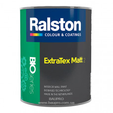 Краска RALSTON Extra Tex Matt 2 BTR для внутренних работ, 0,9 л