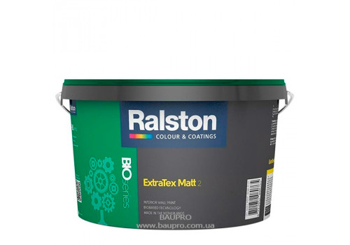 Краска RALSTON Extra Tex Matt 2 W/BW для внутренних работ, 2.5 л