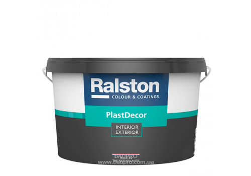 Фарба RALSTON Plast Decor BTR для внутрішніх та зовнішніх  робіт (ударостійка), 2,25 л 