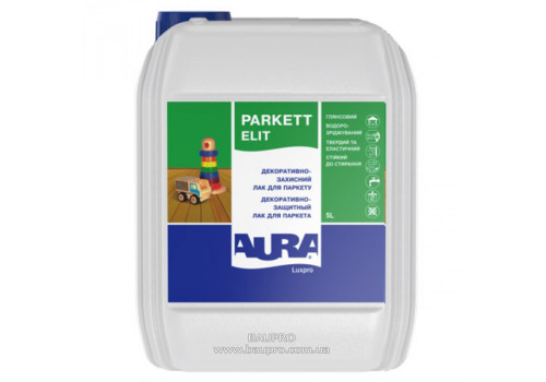 Лак AURA Luxpro Parkett Elit 90 паркетний поліуретановий водний (глянцевий), 5 л