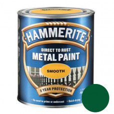 Краска HAMMERITE для металла гладкая, Smooth (темно-зеленая), 0,75 л