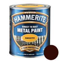 Фарба HAMMERITE для металу гладка, Smooth (темно-коричнева), 0,75 л