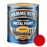 Краска HAMMERITE для металла гладкая, Smooth (красная), 0,75 л
