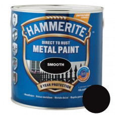 Краска HAMMERITE для металла гладкая, Smooth (черная), 2,5 л