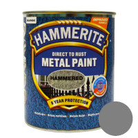Краска HAMMERITE для металла молотковая (серая), 0,75 л