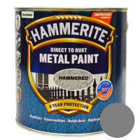 Краска HAMMERITE для металла молотковая (серая), 2,5 л