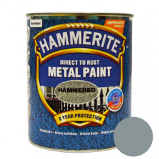 Краска HAMMERITE для металла молотковая (серебристо-серая), 0,75 л