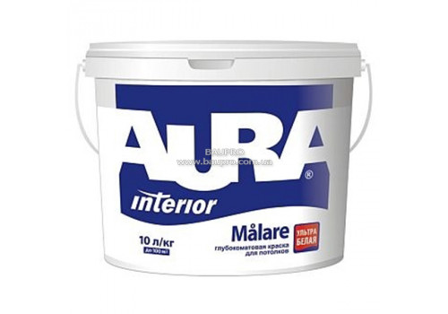 Краска AURA Malare дисперсионная для потолков и стен, 10 л