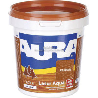 Деревозащитное средство AURA Lasur Aqua (каштан), 0,75 л