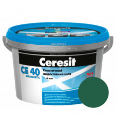 Затирка CERESIT CE 40 Aquastatic 70 (зелена), 2 кг
