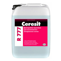Ґрунтовка CERESIT R 777 дисперсійна для поглинаючих мінеральних основ, 10 кг
