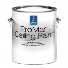 Краска Sherwin Williams ProMar Ceiling Flat потолочная, латексная глубокоматовая (белоснежно-белая), 3,66 л