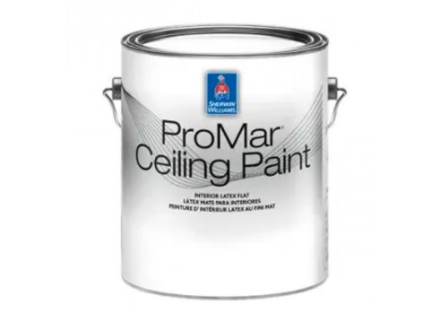 Фарба Sherwin Williams ProMar Ceiling Flat потолочна, латексна глибокоматова (білосніжно-біла), 3,66 л