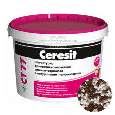 Штукатурка CERESIT CT 77  MOROCCO 2 декоративно-мозаичная полимерная (зерно 1,4-2,0 мм), 14 кг