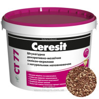 Штукатурка CERESIT CT 77 SIERRA 5 декоративно-мозаичная полимерная (зерно 1,4-2,0 мм), 14 кг